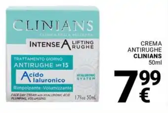 Supermercati Gulliver Crema antirughe CLINIANS offerta