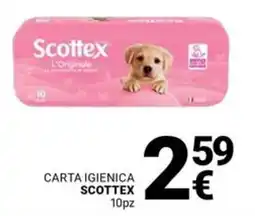 Supermercati Gulliver Carta igienica SCOTTEX 10pz offerta