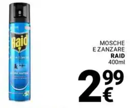Supermercati Gulliver Mosche ezanzare RAID offerta