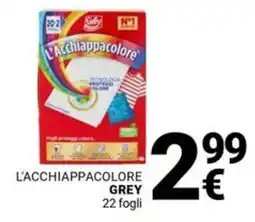 Supermercati Gulliver L'acchiappacolore GREY 22 fogli offerta