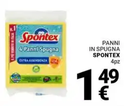 Supermercati Gulliver Panni in spugna SPONTEX 4pz offerta