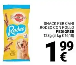 Supermercati Gulliver Snack per cani rodeo con pollo PEDIGREE offerta