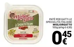 Supermercati Gulliver Patè per gatti le specialità italiane MIGLIORGATTO offerta