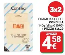 Supermercati Gulliver Edamer a fette CONSILIA offerta