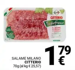 Supermercati Gulliver Salame milano CITTERIO offerta