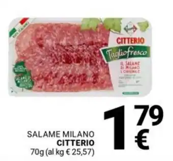 Supermercati Gulliver Salame milano CITTERIO offerta