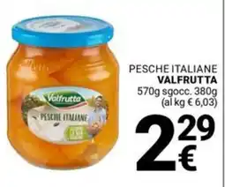 Supermercati Gulliver Pesche italiane VALFRUTTA offerta