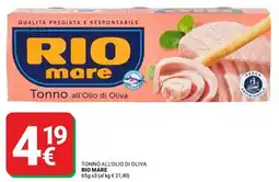 Supermercati Gulliver Tonno all'olio di oliva RIO MARE offerta