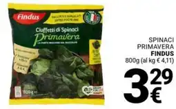 Supermercati Gulliver Spinaci primavera FINDUS offerta
