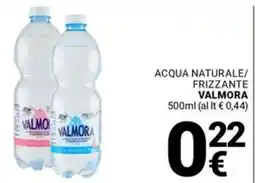 Supermercati Gulliver Acqua naturale/ frizzante VALMORA offerta