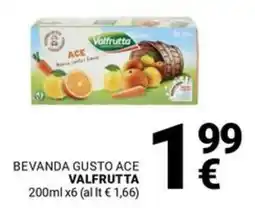 Supermercati Gulliver Bevanda gusto ace VALFRUTTA offerta