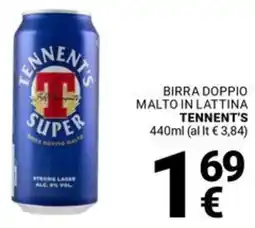 Supermercati Gulliver Birra doppio malto in lattina TENNENT'S offerta