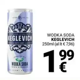 Supermercati Gulliver Wodka soda KEGLEVICH offerta