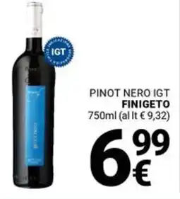 Supermercati Gulliver Pinot nero igt FINIGETO offerta