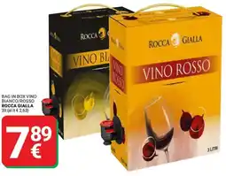 Supermercati Gulliver Bag in box vino bianco/rosso ROCCA GIALLA offerta