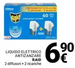 Supermercati Gulliver Liquido elettrico antizanzare RAID offerta
