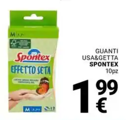Supermercati Gulliver Guanti usa&getta SPONTEX 10pz offerta