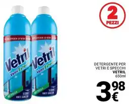 Supermercati Gulliver Detergente per vetri e specchi VETRIL offerta