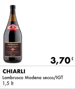 Iper Tosano CHIARLI Lambrusco Modena secco/IGT offerta