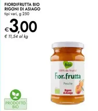 Bennet Fiordifrutta bio RIGONI DI ASIAGO offerta