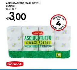 Bennet Asciugatutto maxi rotoli BENNET offerta
