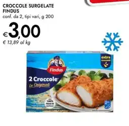 Bennet Croccole surgelate FINDUS offerta