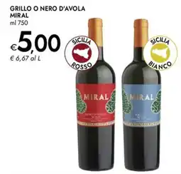 Bennet Grillo o nero d'avola MIRAL offerta