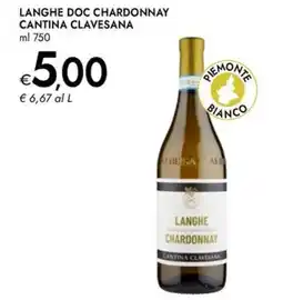Bennet Langhe doc chardonnay cantina clavesana offerta