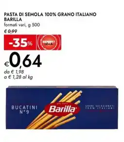 Bennet Pasta di semola 100% grano italiano BARILLA offerta