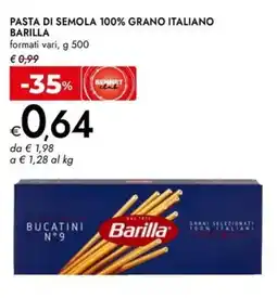 Bennet Pasta di semola 100% grano italiano BARILLA offerta