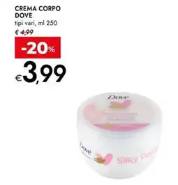 Bennet Crema corpo DOVE offerta