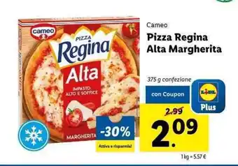 Lidl Cameo Pizza Regina Alta Margherita 375g offerta