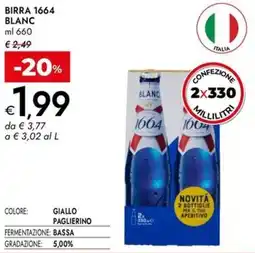 Bennet Birra 1664 BLANC offerta