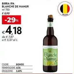 Bennet Birra ipa BLANCHE DE NAMUR offerta