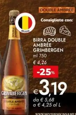 Bennet Birra double ambree GRIMBERGEN offerta