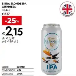 Bennet Birra blonde ipa GUINNESS offerta
