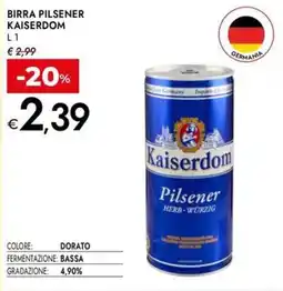 Bennet Birra pilsener KAISERDOM offerta