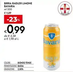Bennet Birra radler limone BAVARIA offerta