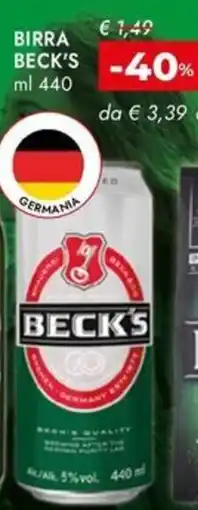 Bennet Birra BECK'S offerta
