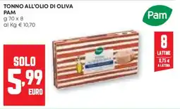 Pam Tonno all'olio di oliva PAM offerta