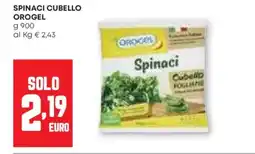 Pam Spinaci cubello OROGEL offerta