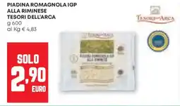 Pam Piadina romagnola igp alla riminese TESORI DELL'ARCA offerta