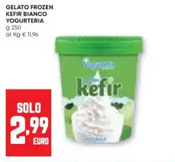Pam Gelato frozen kefir bianco yogurteria offerta