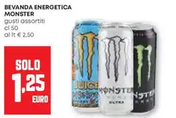 Pam Bevanda energetica MONSTER offerta