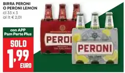 Pam Birra peroni o peroni lemon offerta