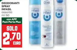 Pam Deodoranti spray INFASIL offerta