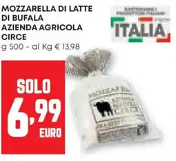 Pam Mozzarella di latte di bufala azienda agricola circe offerta