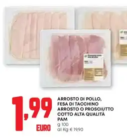 Pam Arrosto di pollo, fesa di tacchino arrosto o prosciutto cotto alta qualità PAM offerta