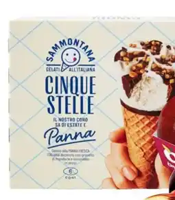 Eurospar 6 Coni Cinque Stelle gusti assortiti Sammontana offerta