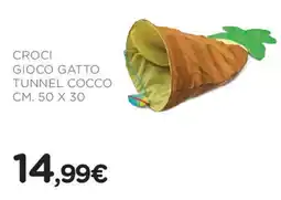 Arcaplanet Croci gioco gatto tunnel cocco offerta